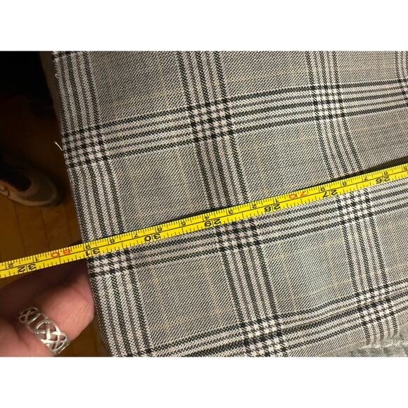 Corneliani Men's Extra Fine Virgin Wool Plaid Striped Grey Jacket Size 42L US - Picture 13 of 14